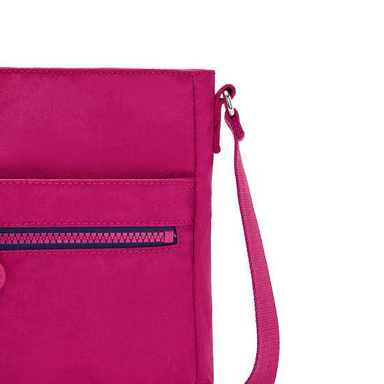 Kipling New Angie Fashion Crossbody Bags Pink Fuchsia | CA 1191EB